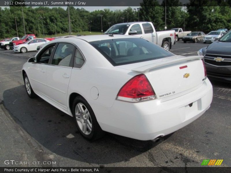 Summit White / Gray 2012 Chevrolet Impala LT