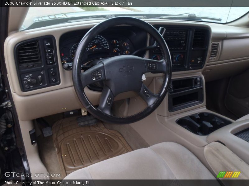 Black / Tan 2006 Chevrolet Silverado 2500HD LT Extended Cab 4x4