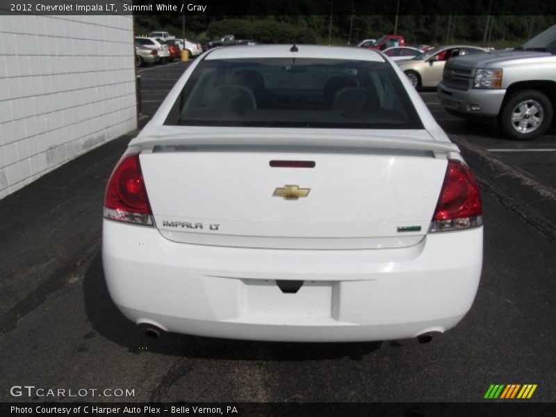 Summit White / Gray 2012 Chevrolet Impala LT