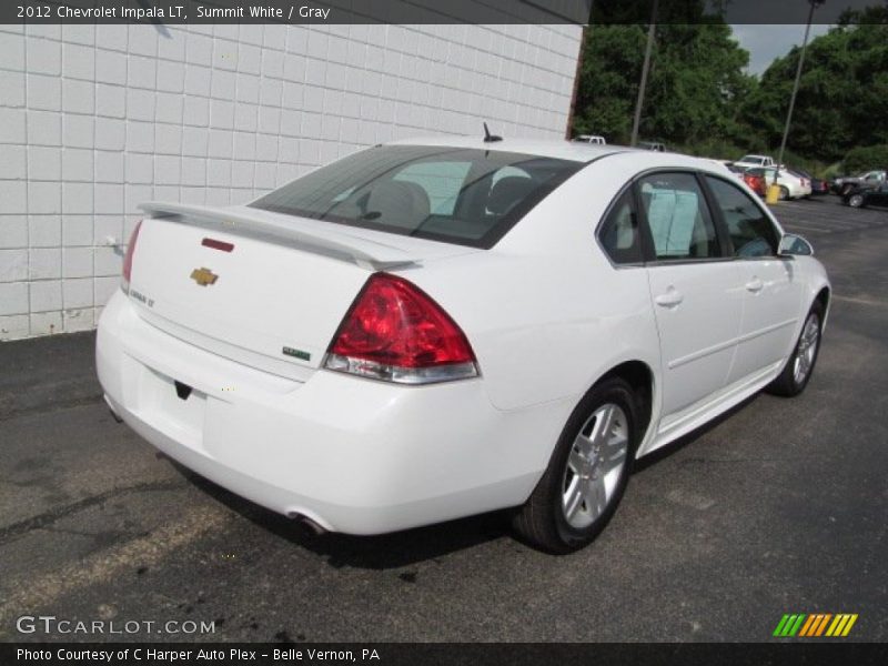 Summit White / Gray 2012 Chevrolet Impala LT