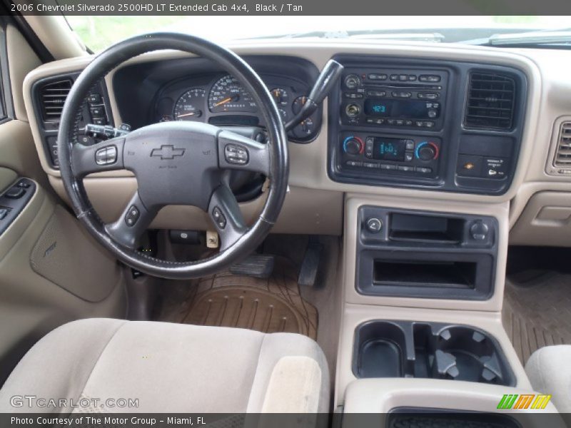 Black / Tan 2006 Chevrolet Silverado 2500HD LT Extended Cab 4x4