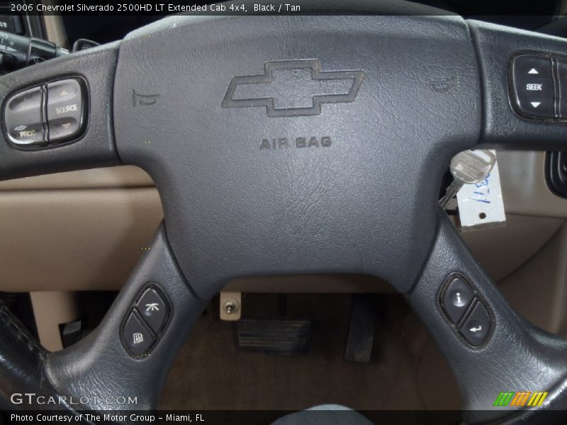 Black / Tan 2006 Chevrolet Silverado 2500HD LT Extended Cab 4x4