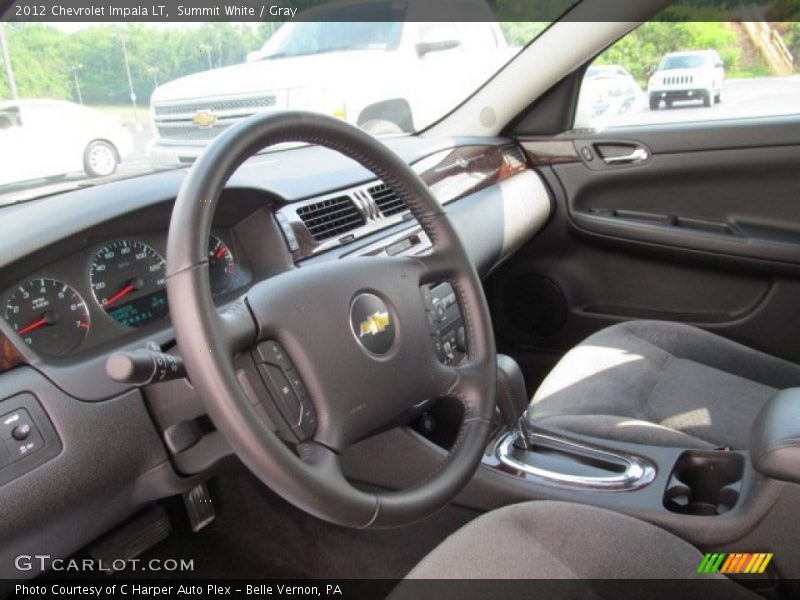 Summit White / Gray 2012 Chevrolet Impala LT