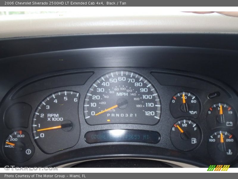 Black / Tan 2006 Chevrolet Silverado 2500HD LT Extended Cab 4x4