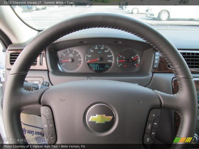 Summit White / Gray 2012 Chevrolet Impala LT