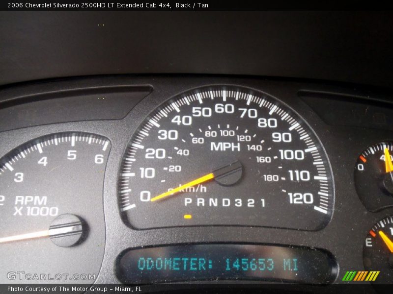 Black / Tan 2006 Chevrolet Silverado 2500HD LT Extended Cab 4x4