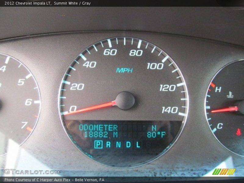 Summit White / Gray 2012 Chevrolet Impala LT