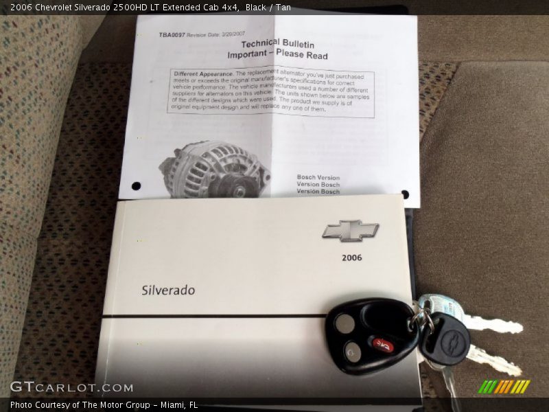 Black / Tan 2006 Chevrolet Silverado 2500HD LT Extended Cab 4x4