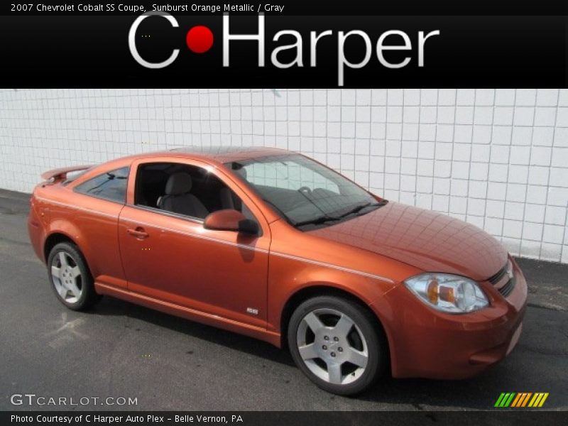 Sunburst Orange Metallic / Gray 2007 Chevrolet Cobalt SS Coupe