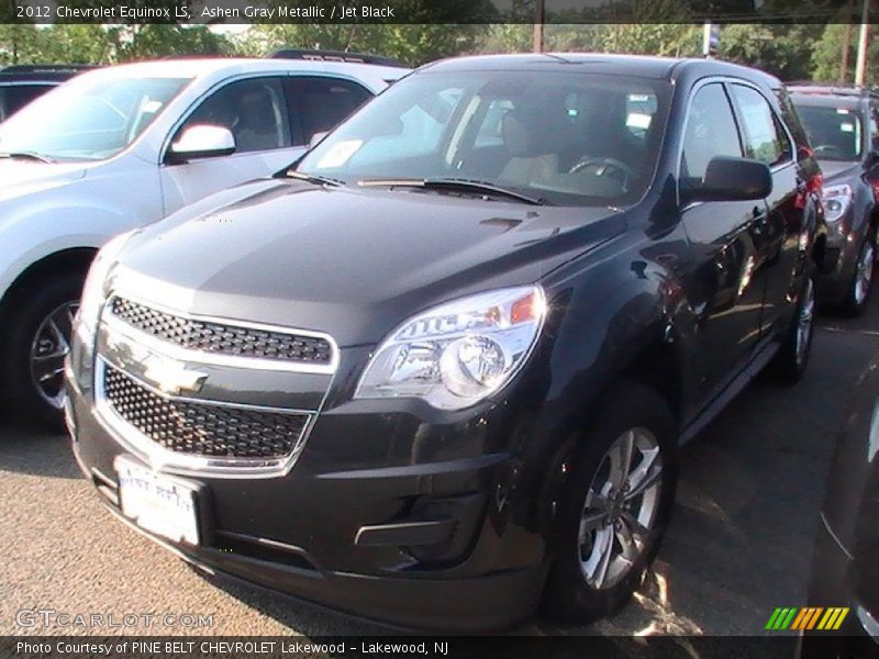 Ashen Gray Metallic / Jet Black 2012 Chevrolet Equinox LS