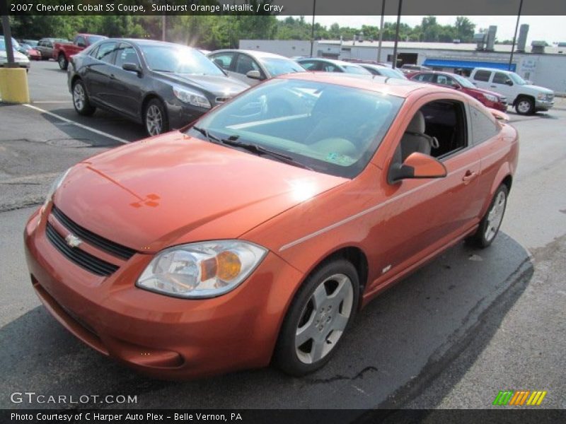 Sunburst Orange Metallic / Gray 2007 Chevrolet Cobalt SS Coupe