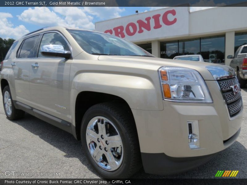 Gold Mist Metallic / Brownstone 2012 GMC Terrain SLT