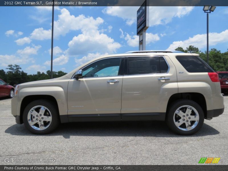 Gold Mist Metallic / Brownstone 2012 GMC Terrain SLT