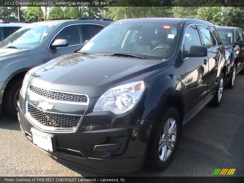 Ashen Gray Metallic / Jet Black 2012 Chevrolet Equinox LS