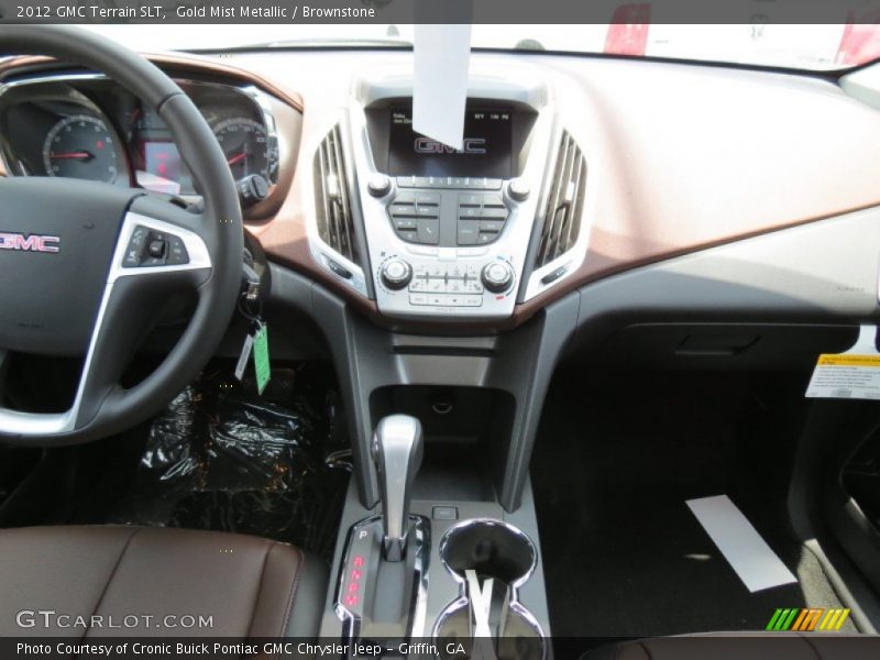 Gold Mist Metallic / Brownstone 2012 GMC Terrain SLT