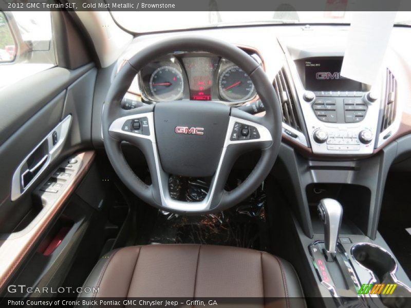 Gold Mist Metallic / Brownstone 2012 GMC Terrain SLT