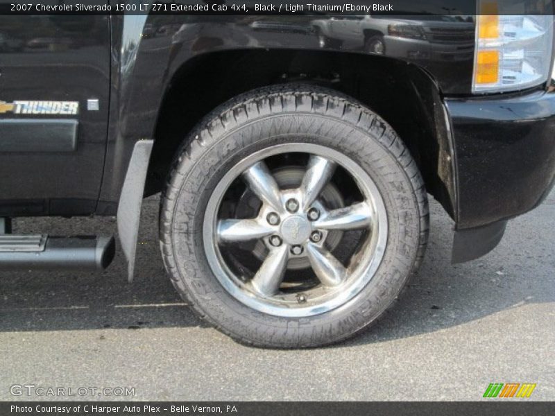 Black / Light Titanium/Ebony Black 2007 Chevrolet Silverado 1500 LT Z71 Extended Cab 4x4