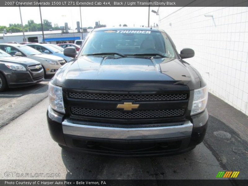 Black / Light Titanium/Ebony Black 2007 Chevrolet Silverado 1500 LT Z71 Extended Cab 4x4