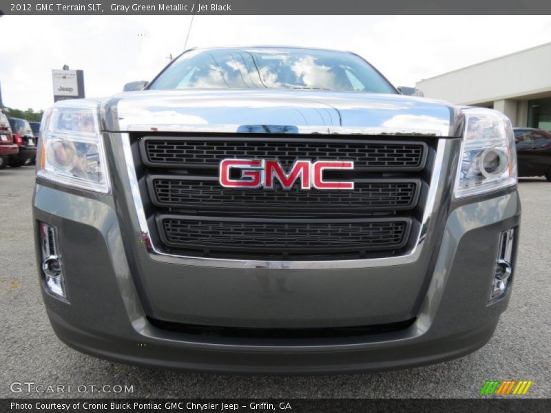 Gray Green Metallic / Jet Black 2012 GMC Terrain SLT