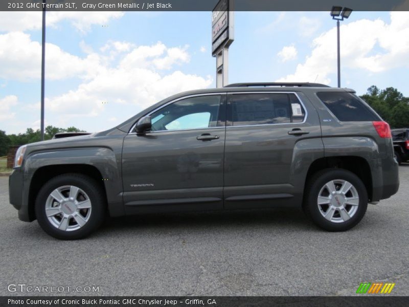 Gray Green Metallic / Jet Black 2012 GMC Terrain SLT
