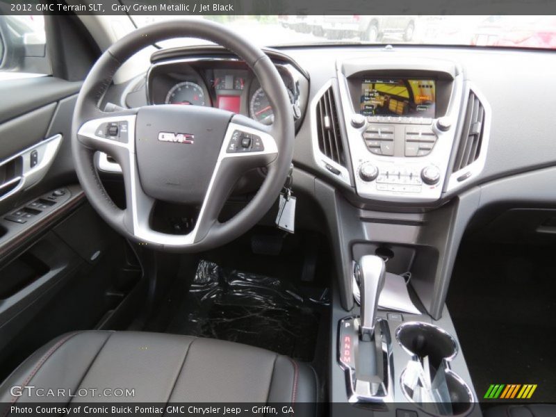 Gray Green Metallic / Jet Black 2012 GMC Terrain SLT