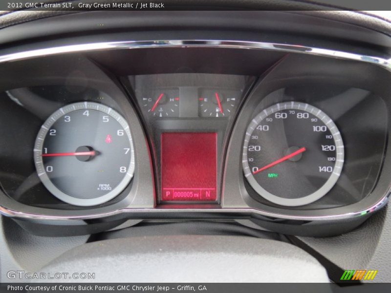 Gray Green Metallic / Jet Black 2012 GMC Terrain SLT