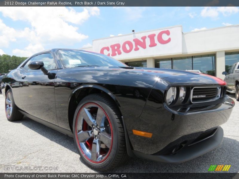 Pitch Black / Dark Slate Gray 2012 Dodge Challenger Rallye Redline
