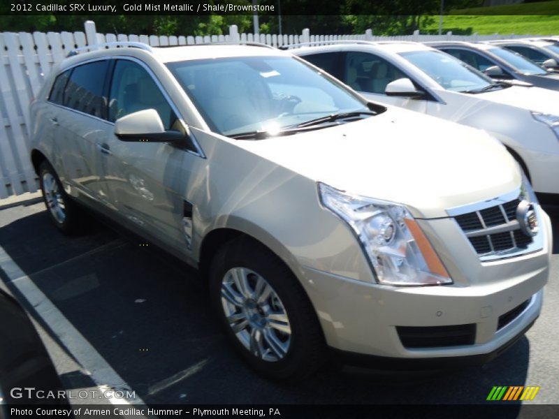 Gold Mist Metallic / Shale/Brownstone 2012 Cadillac SRX Luxury