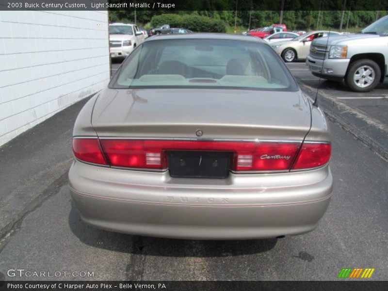 Light Sandrift Metallic / Taupe 2003 Buick Century Custom