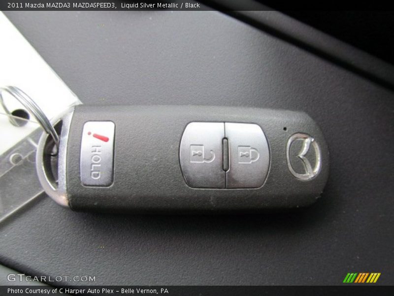 Liquid Silver Metallic / Black 2011 Mazda MAZDA3 MAZDASPEED3