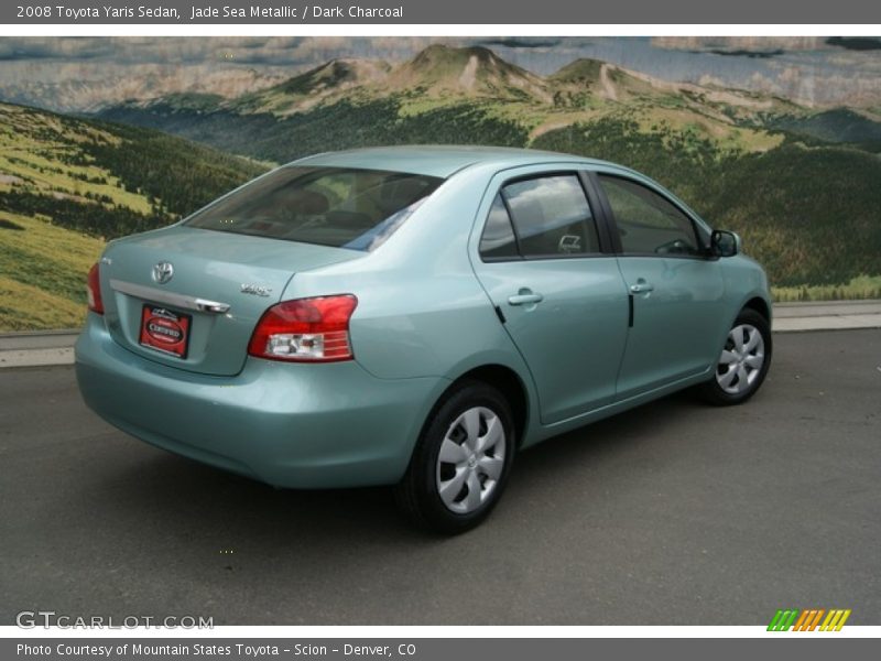 Jade Sea Metallic / Dark Charcoal 2008 Toyota Yaris Sedan
