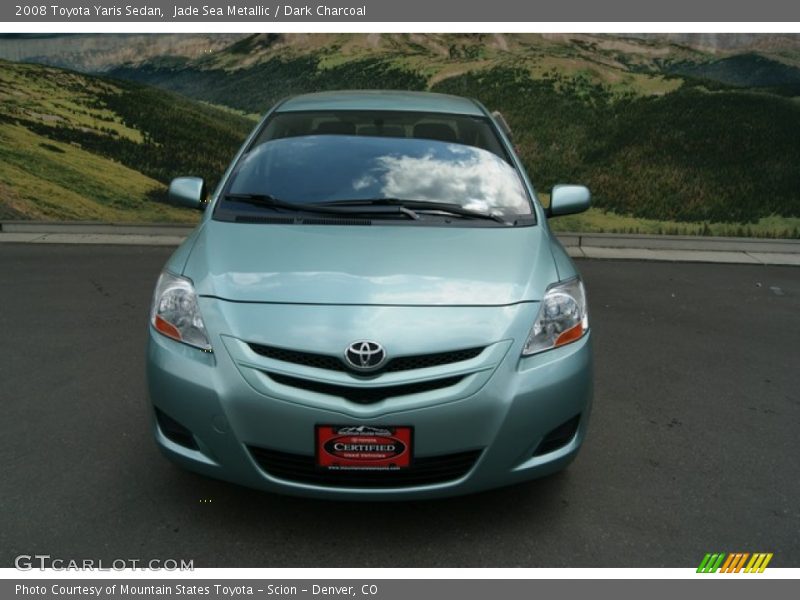 Jade Sea Metallic / Dark Charcoal 2008 Toyota Yaris Sedan