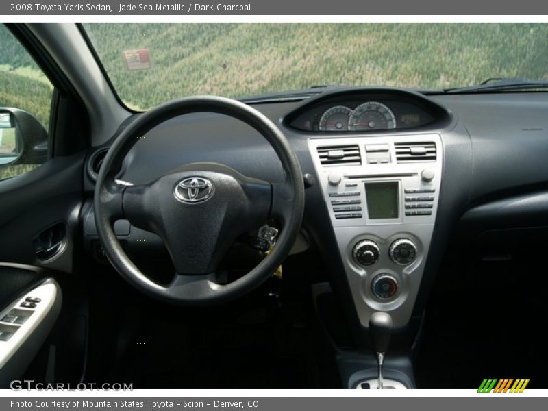 Jade Sea Metallic / Dark Charcoal 2008 Toyota Yaris Sedan