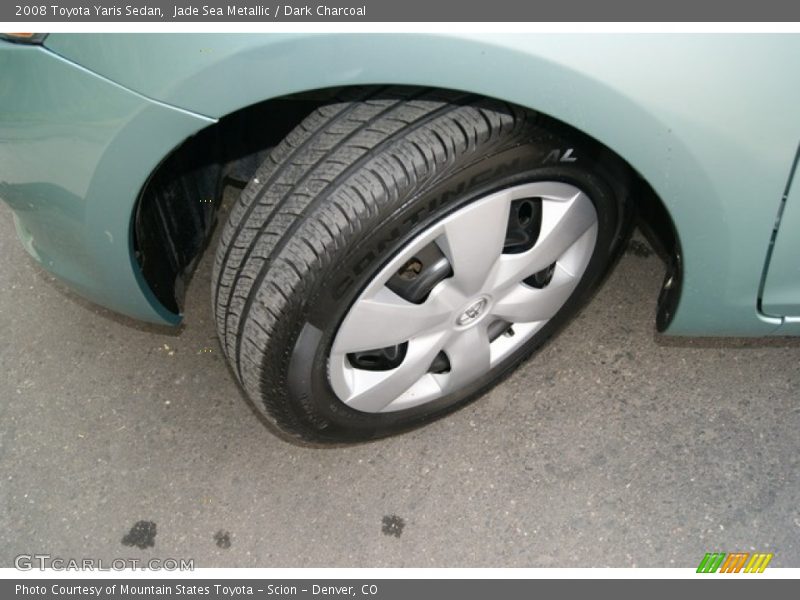 Jade Sea Metallic / Dark Charcoal 2008 Toyota Yaris Sedan