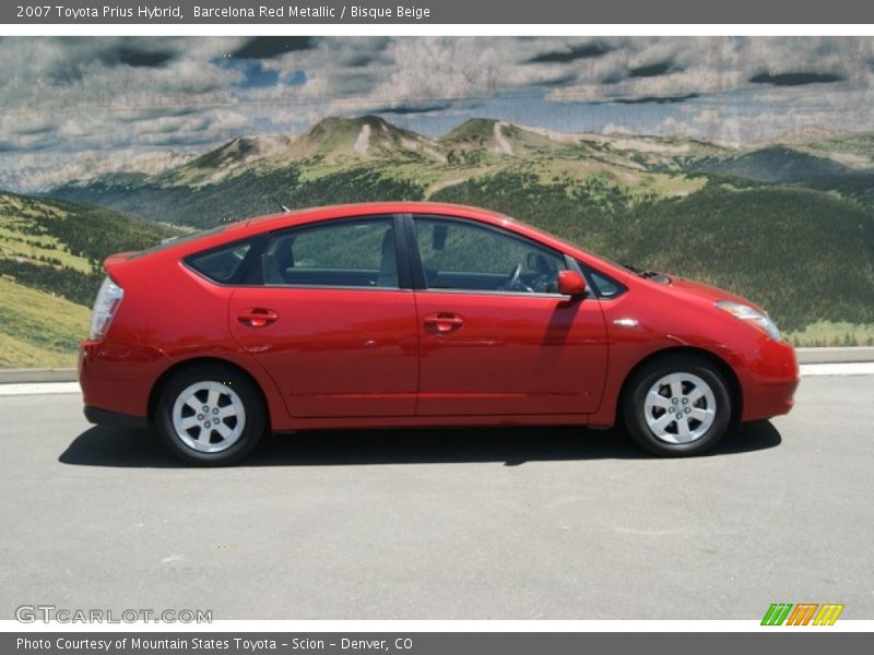 Barcelona Red Metallic / Bisque Beige 2007 Toyota Prius Hybrid