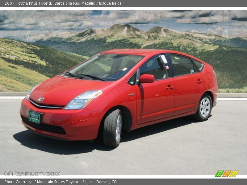 Barcelona Red Metallic / Bisque Beige 2007 Toyota Prius Hybrid
