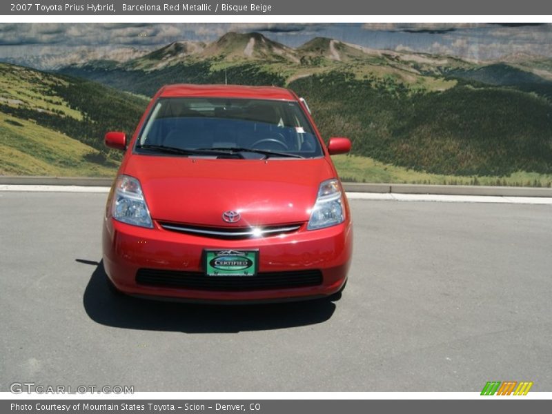 Barcelona Red Metallic / Bisque Beige 2007 Toyota Prius Hybrid