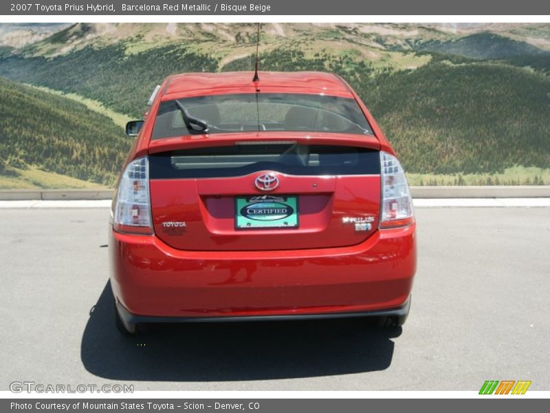 Barcelona Red Metallic / Bisque Beige 2007 Toyota Prius Hybrid