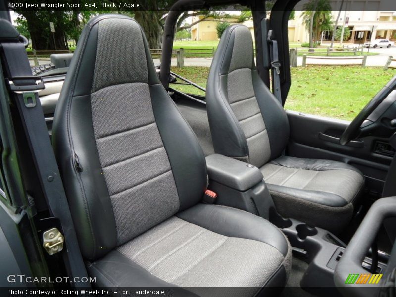 Front Seat of 2000 Wrangler Sport 4x4