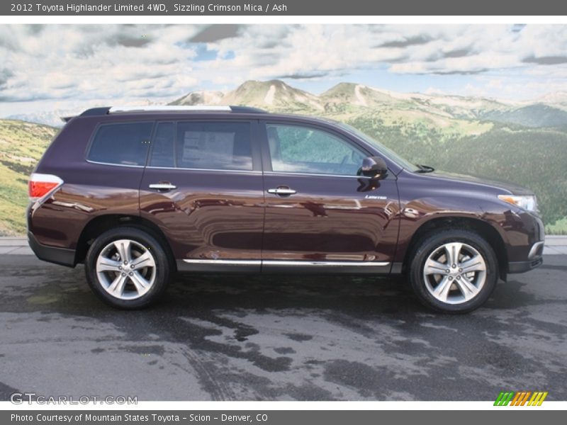 Sizzling Crimson Mica / Ash 2012 Toyota Highlander Limited 4WD