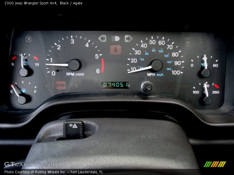  2000 Wrangler Sport 4x4 Sport 4x4 Gauges