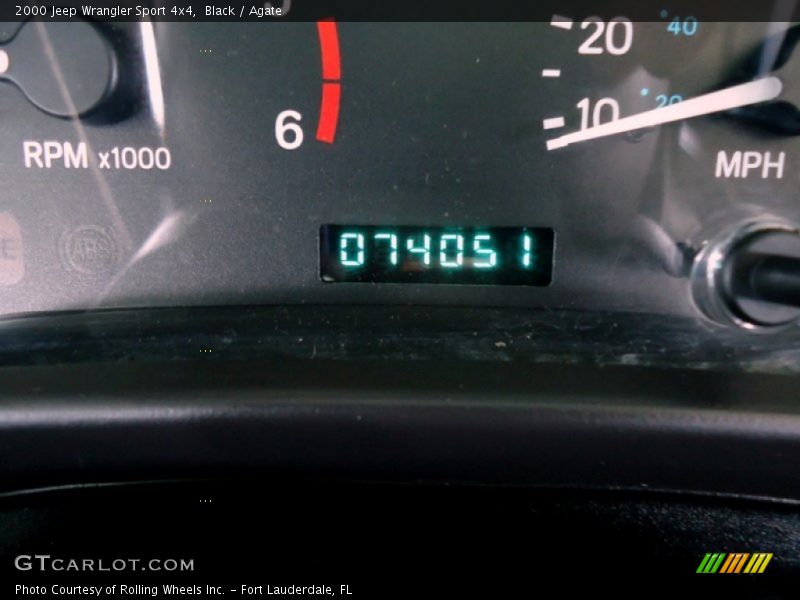 Black / Agate 2000 Jeep Wrangler Sport 4x4