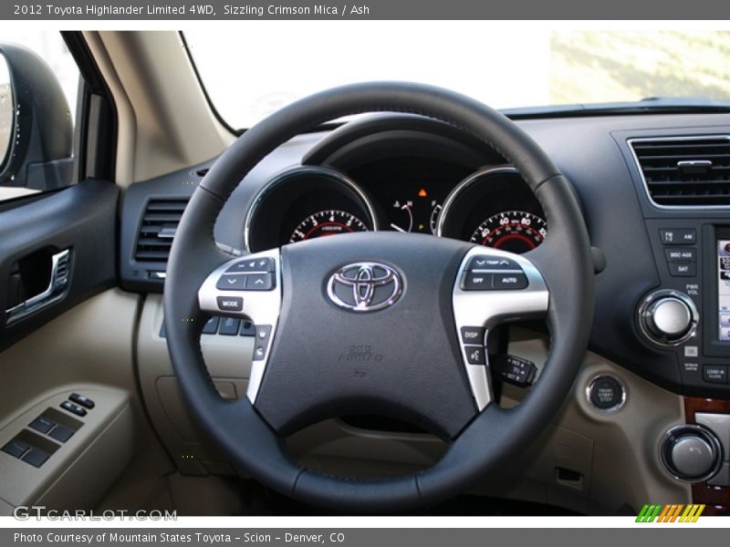 Sizzling Crimson Mica / Ash 2012 Toyota Highlander Limited 4WD