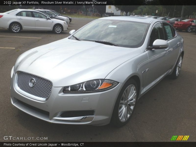 Rhodium Silver Metallic / Ivory/Warm Charcoal 2012 Jaguar XF Portfolio