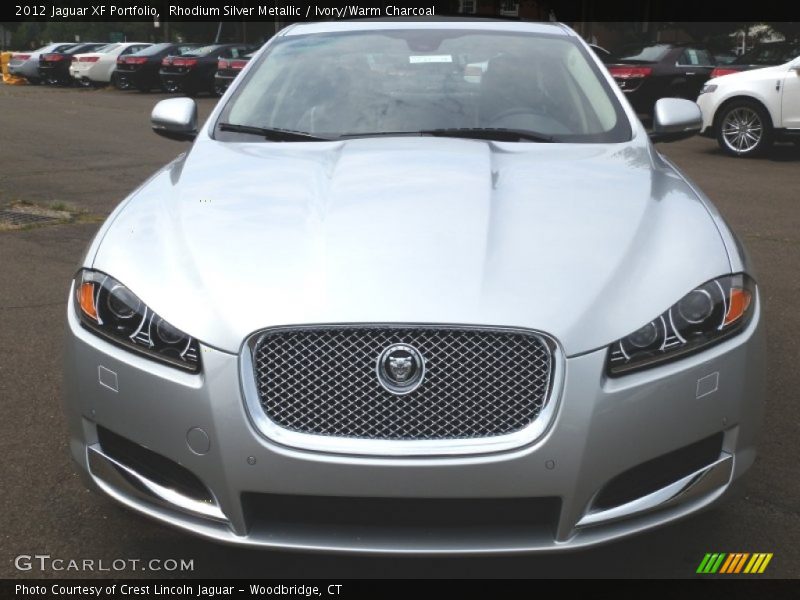 Rhodium Silver Metallic / Ivory/Warm Charcoal 2012 Jaguar XF Portfolio