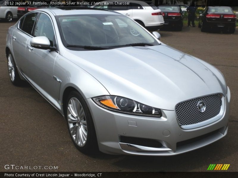 Rhodium Silver Metallic / Ivory/Warm Charcoal 2012 Jaguar XF Portfolio