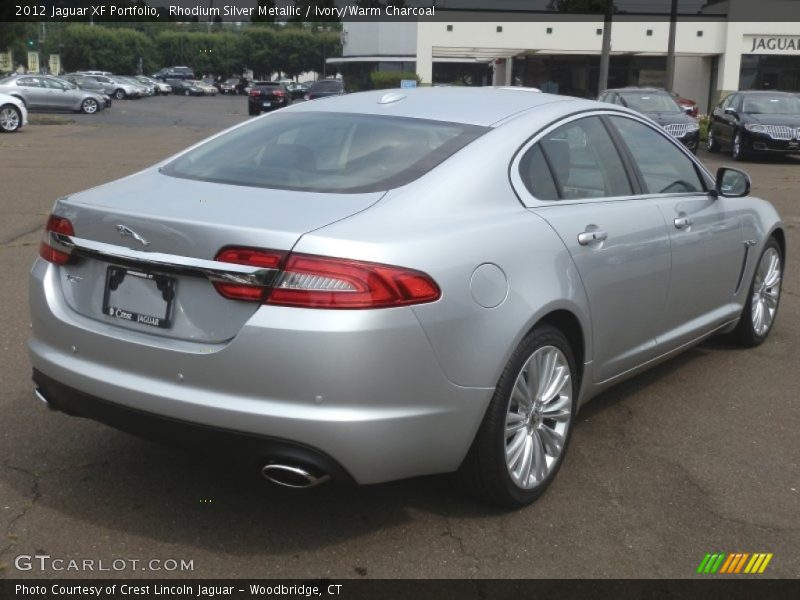 Rhodium Silver Metallic / Ivory/Warm Charcoal 2012 Jaguar XF Portfolio