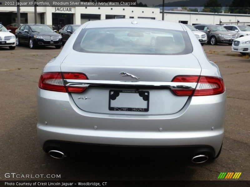 Rhodium Silver Metallic / Ivory/Warm Charcoal 2012 Jaguar XF Portfolio
