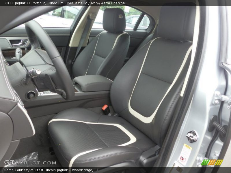 Rhodium Silver Metallic / Ivory/Warm Charcoal 2012 Jaguar XF Portfolio
