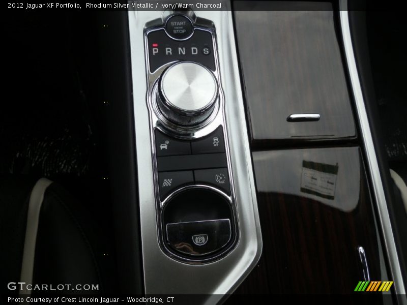 Rhodium Silver Metallic / Ivory/Warm Charcoal 2012 Jaguar XF Portfolio